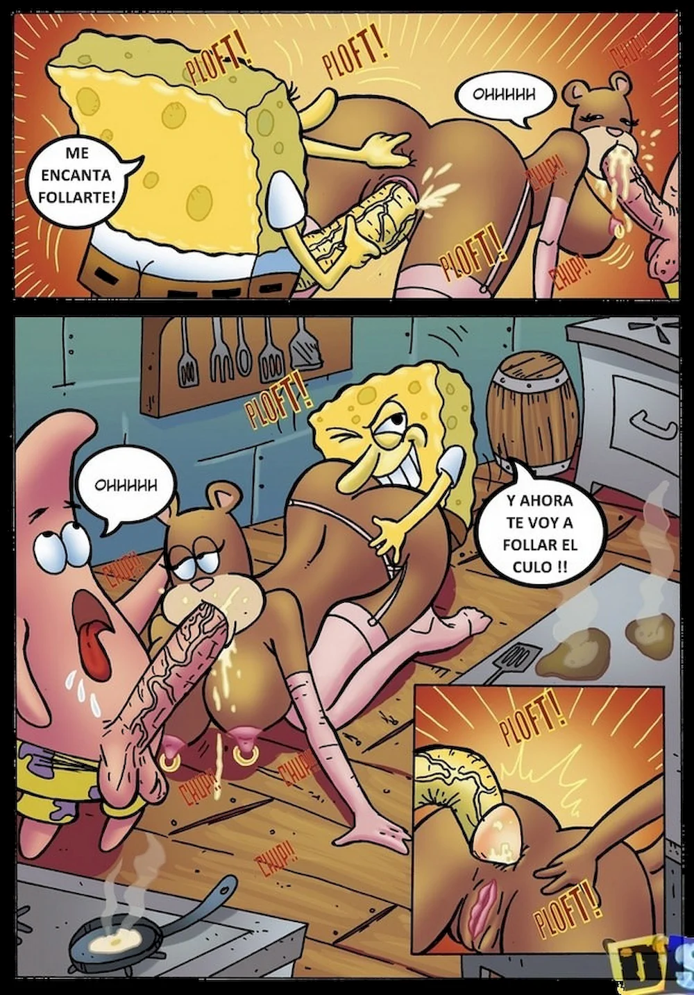 Bob Esponja Orgía xKomics.com - Comics Porno Gratis