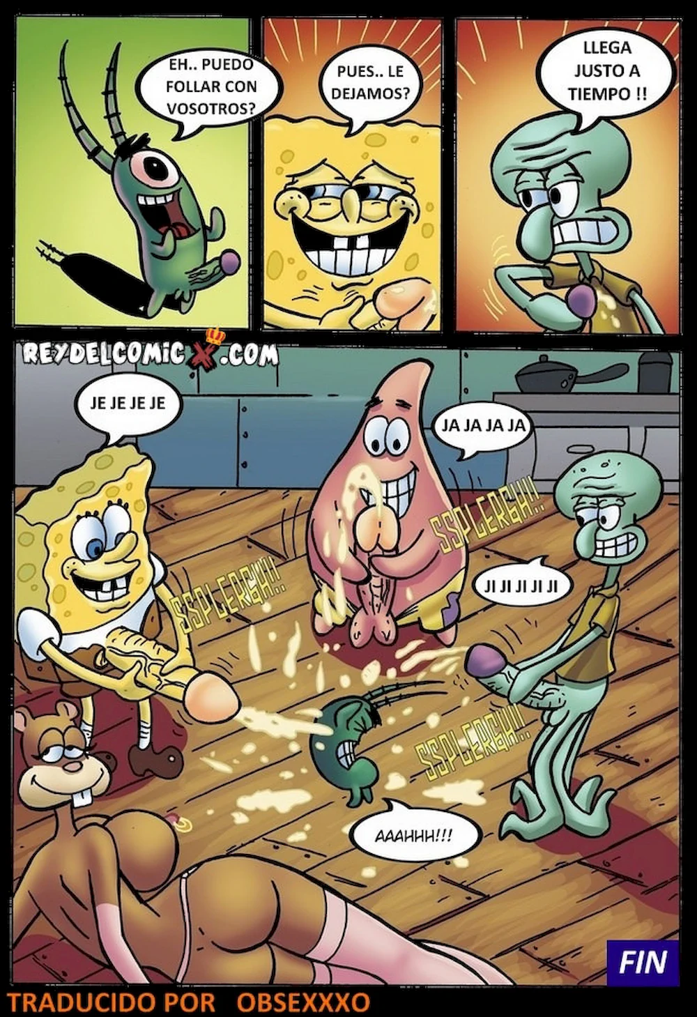 Bob Esponja Orgía xKomics.com - Comics Porno Gratis
